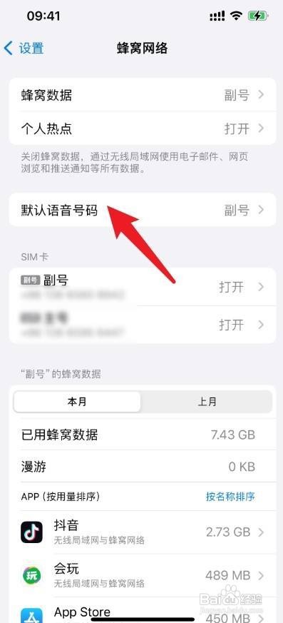 苹果手机如何设置主号和副号