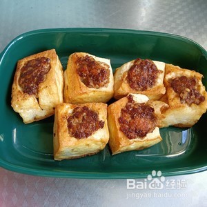 豆腐酿肉家常菜