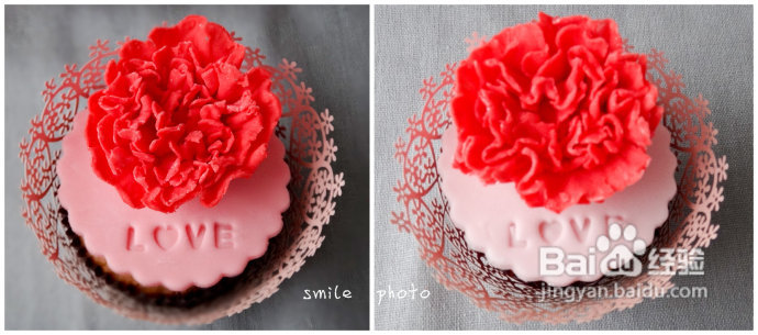 夕阳无限好--用翻糖康乃馨杯子蛋糕祝八十大寿