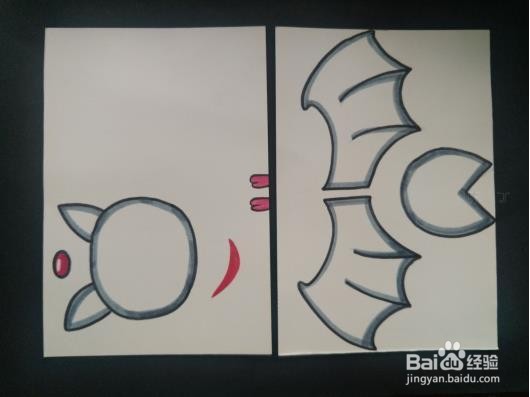 手工制作--立体纸杯玩具 小蝙蝠