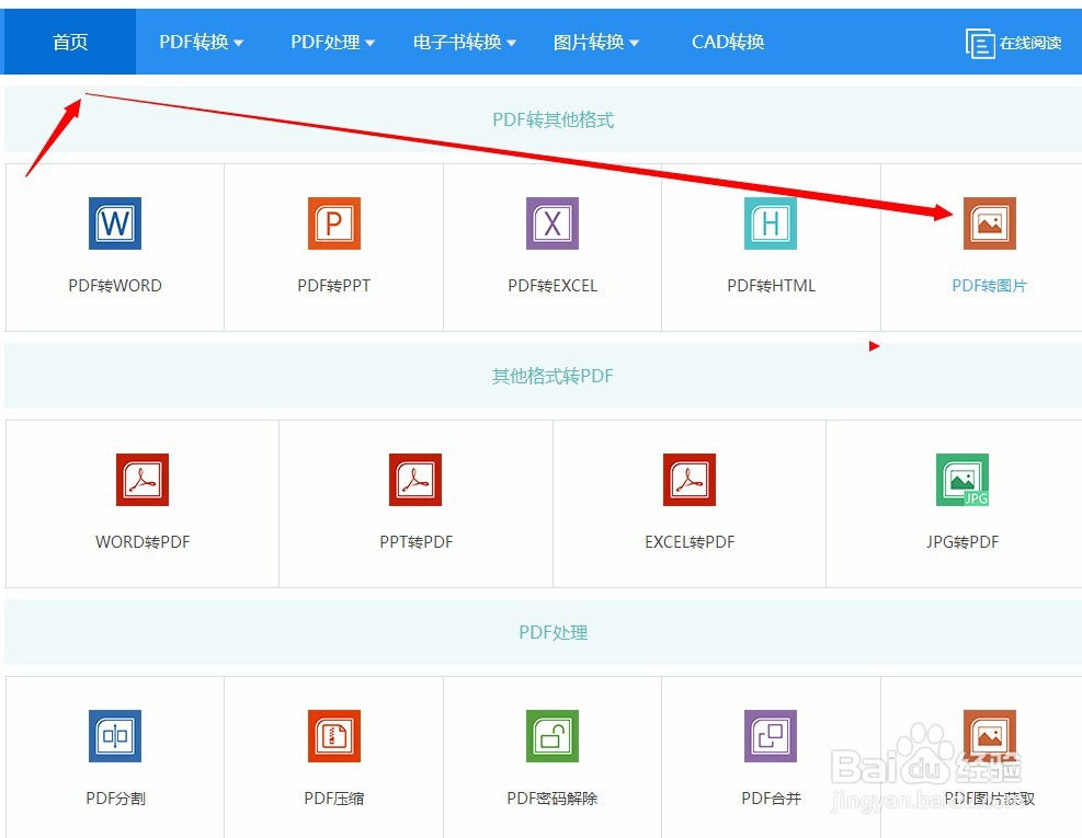 分享pdf在线转换成图片的方法