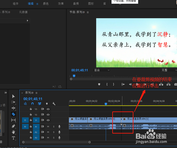 如何用premiere裁剪视频