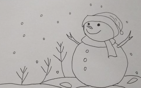 冬天里有什么东西可以用画画表达