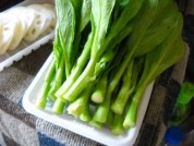 蒜蓉菜心拌茄汁藕片--做法