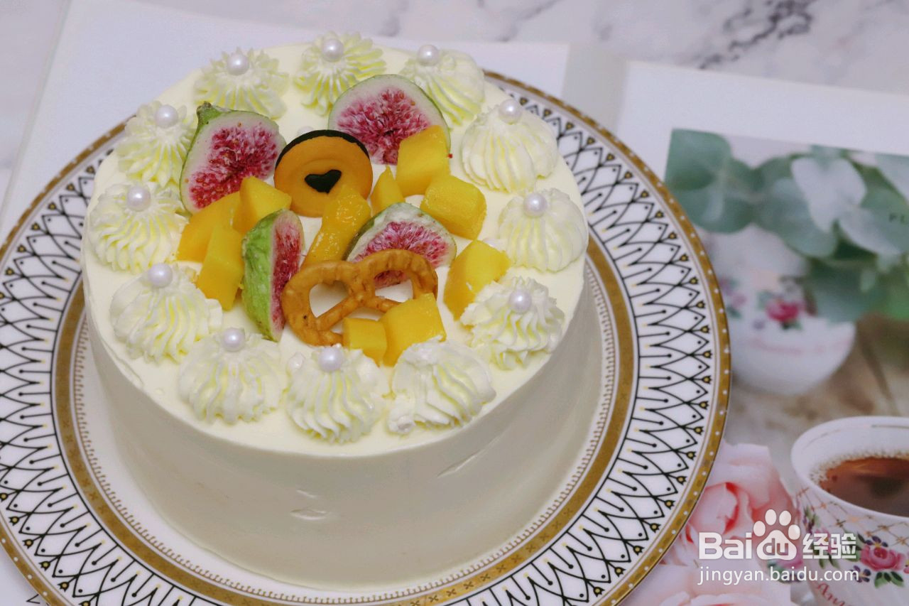 水果奶油裱花蛋糕的做法