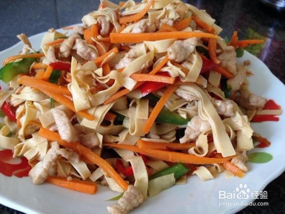 千张肉丝的做法