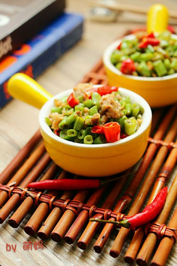 辣炒肉末豆角米