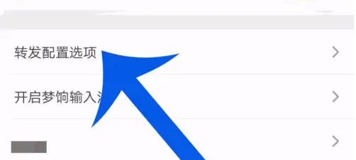 爱库存找到转发配置选项方法