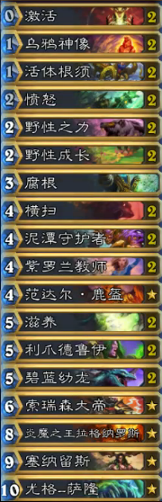 炉石传说新版本主流T1系列介绍