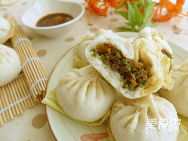 豇豆牛肉蒸包