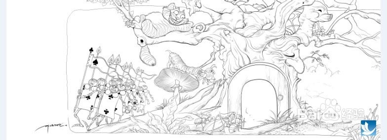《爱丽丝梦游仙境》插画效果实现教程