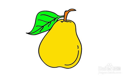 如何画出一个梨?