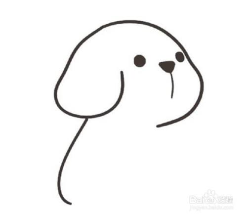 如何用简笔画一只可爱的小狗