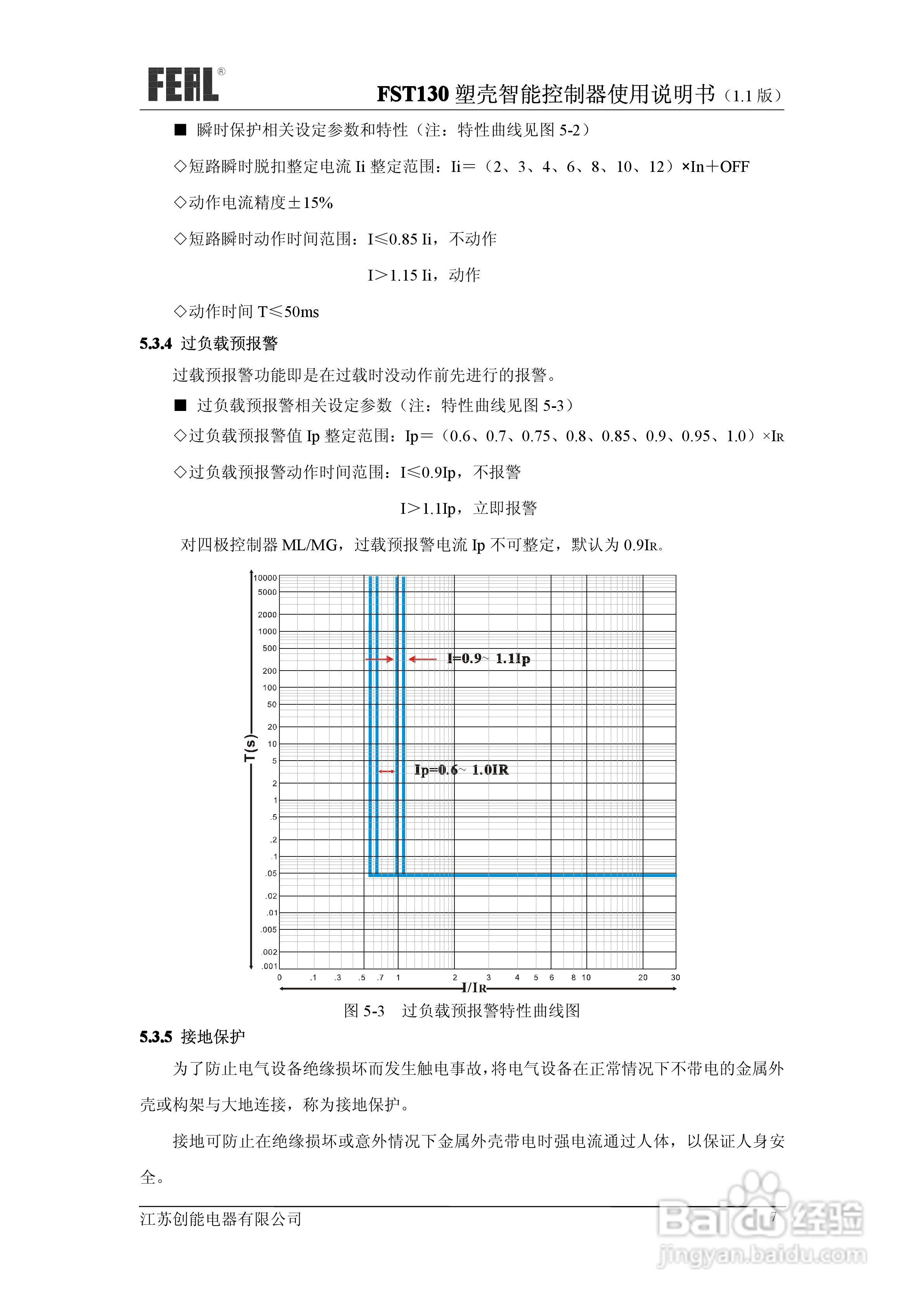 FST130塑壳智能控制器使用说明书1.1:[1]