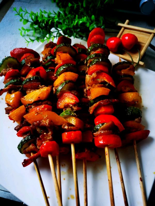 韩式鲜蔬烤肉串