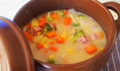 西式时蔬奶炖--美食教程