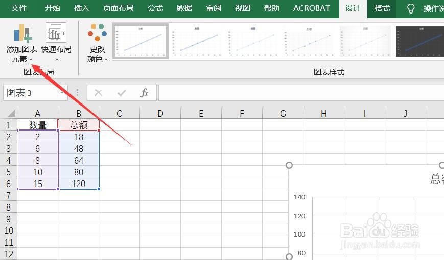 Excel 2013如何添加线性趋势线