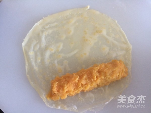 芝麻红薯卷的做法