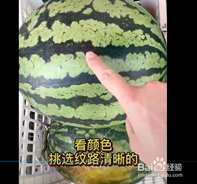 挑选西瓜的小妙招
