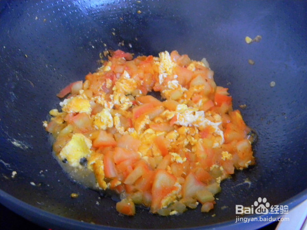 鸡蛋柿子面的制作方法