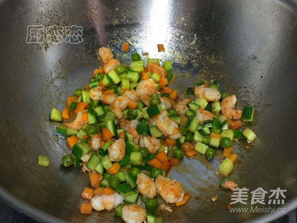 多彩虾仁的做法
