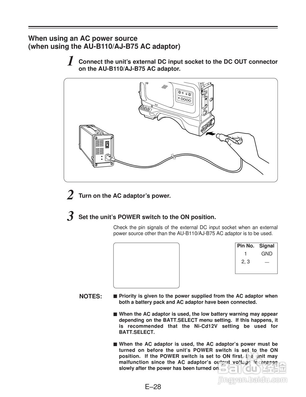松下AJ-D215HE数码摄像机说明书:[3]