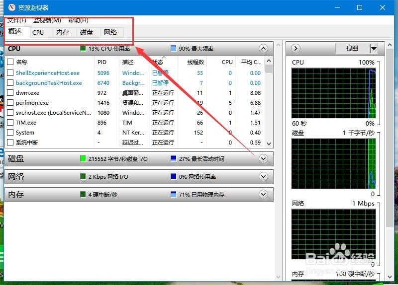 Win10资源监视器在哪 如何打开资源监视器