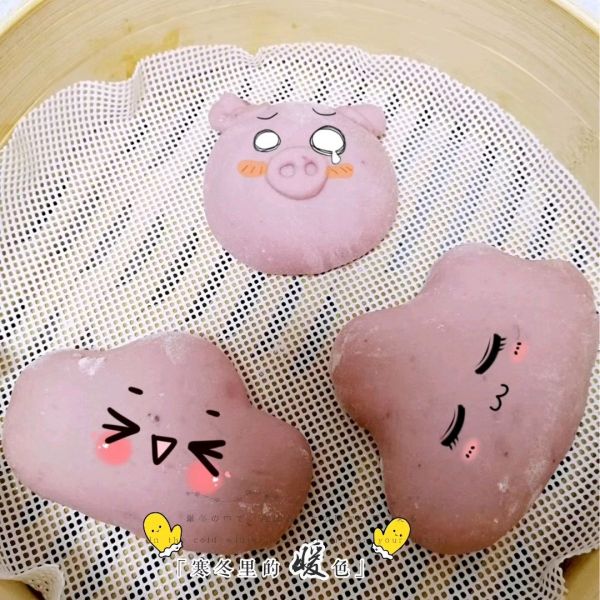 #美食视频挑战赛# 小猪馒头