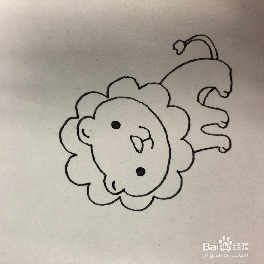 大自然的小狮子如何绘画呢