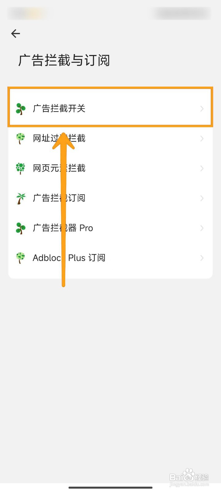 如何开启海阔视界的广告拦截开关？