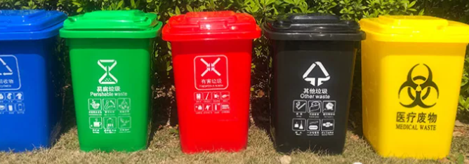 垃圾分类桶有几种颜色