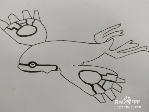 神兽盖欧卡怎么画 百度经验