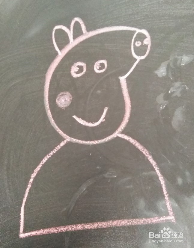 画小猪佩奇的简笔画