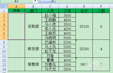 excel合并单元格后的操作技巧