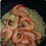 鲜虾扇贝肉焖饭