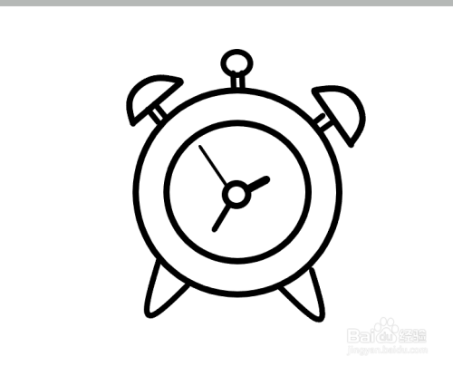 简笔画大全之闹钟的画法