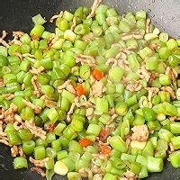 肉末四季豆的做法