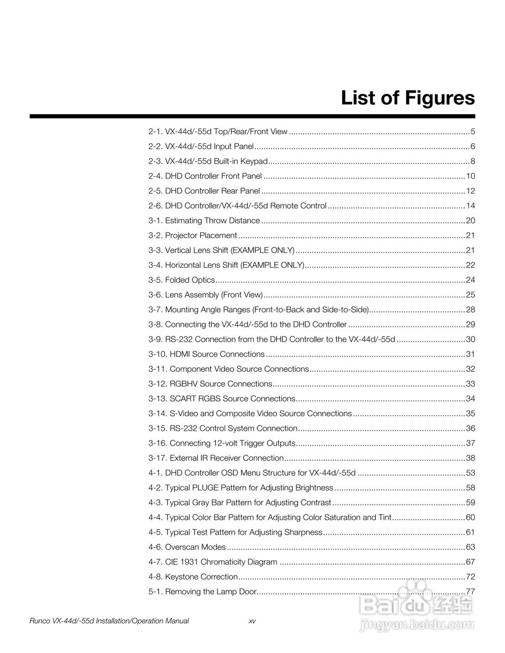 Runco VX-55d投影机使用说明书:[2]