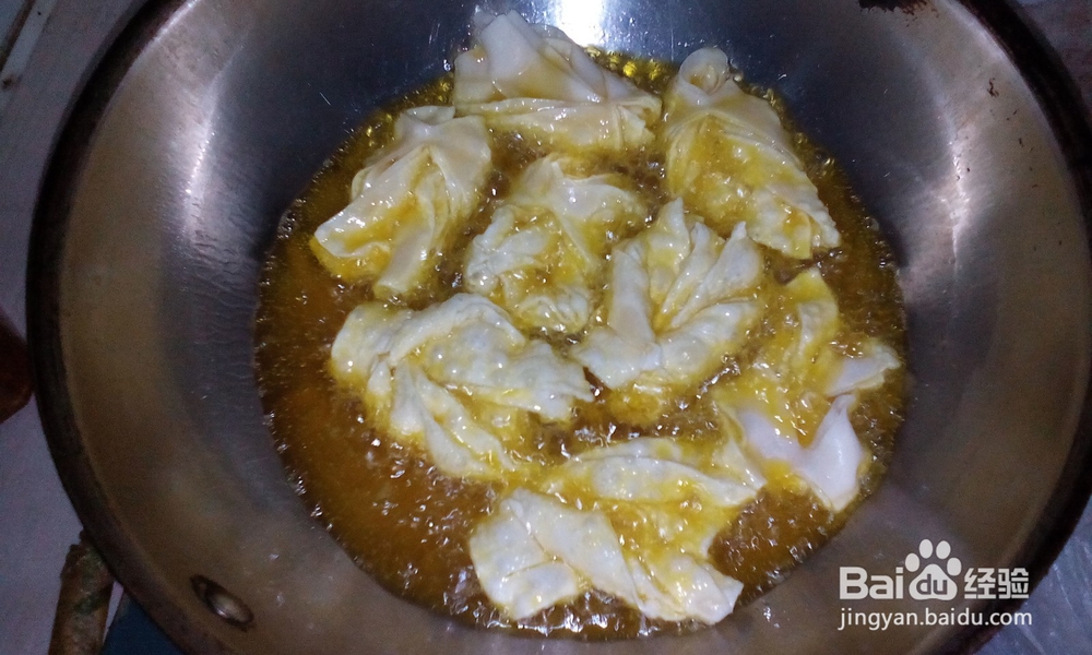 馄饨皮排叉的制作方法