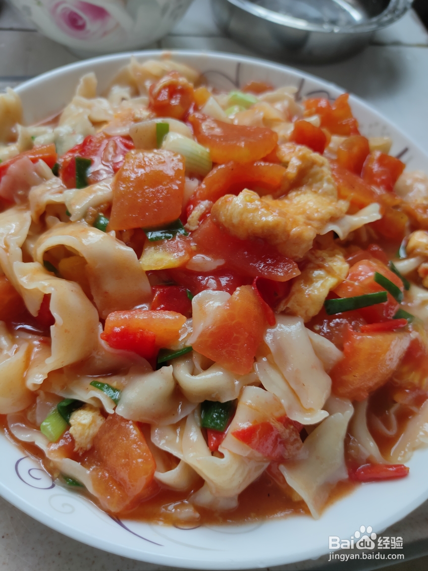 抢着吃的番茄鸡蛋刀削面