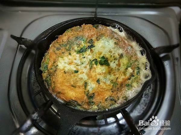 菠菜烘蛋的步骤