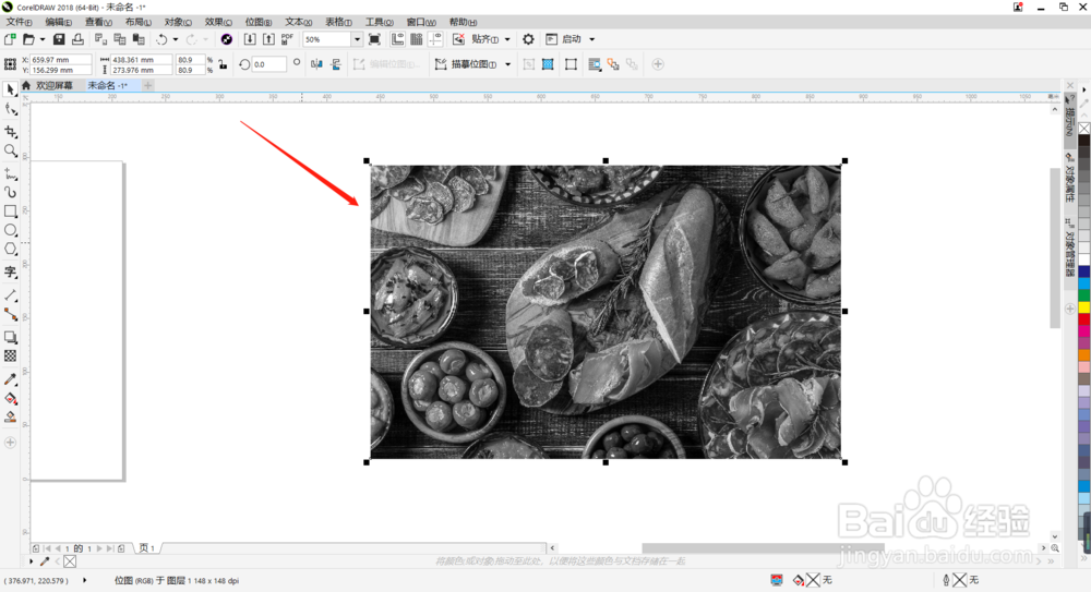 CDR教程：如何把彩色图片修改成黑白图片？