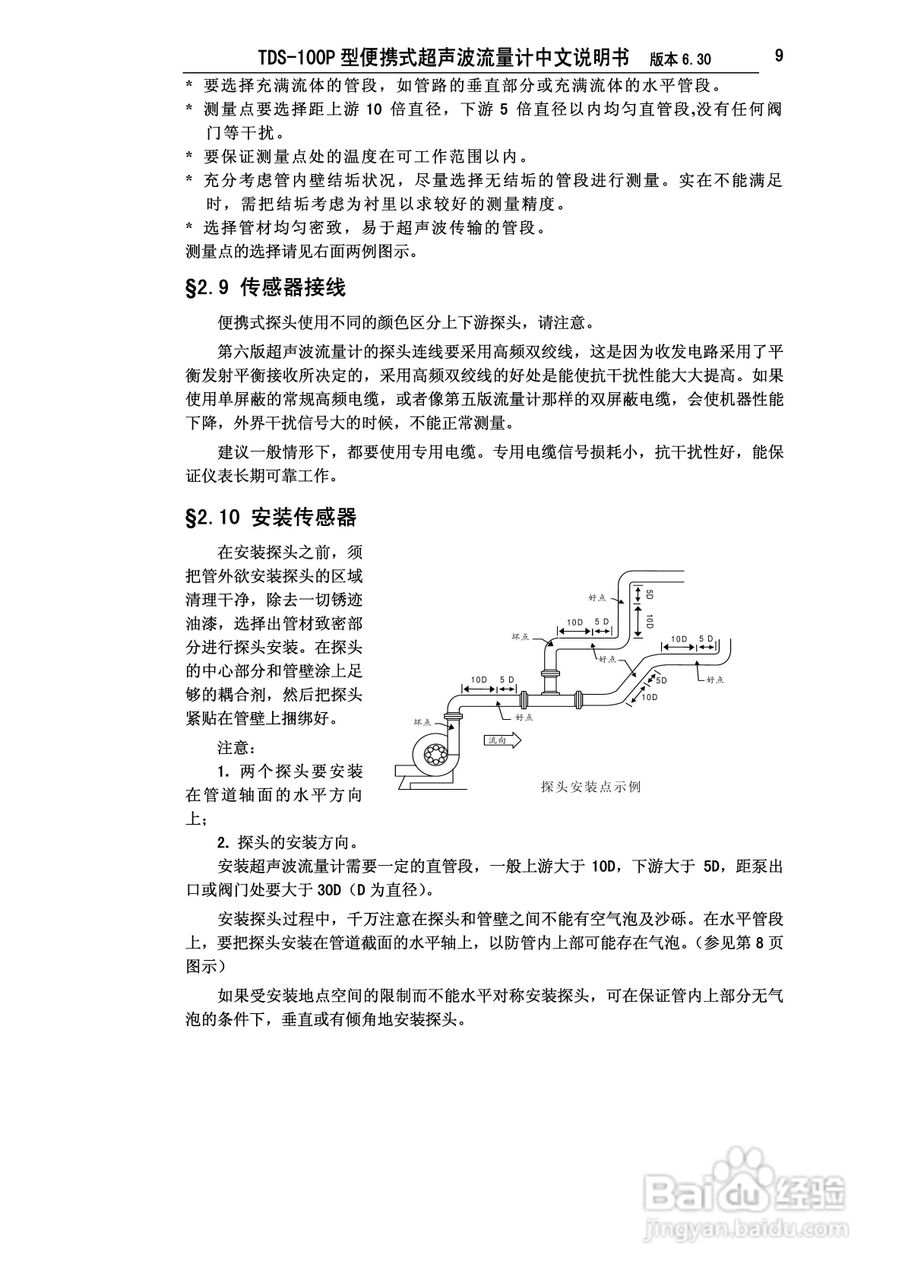 TDS-100P型便携式超声波流量计中文说明书:[2]