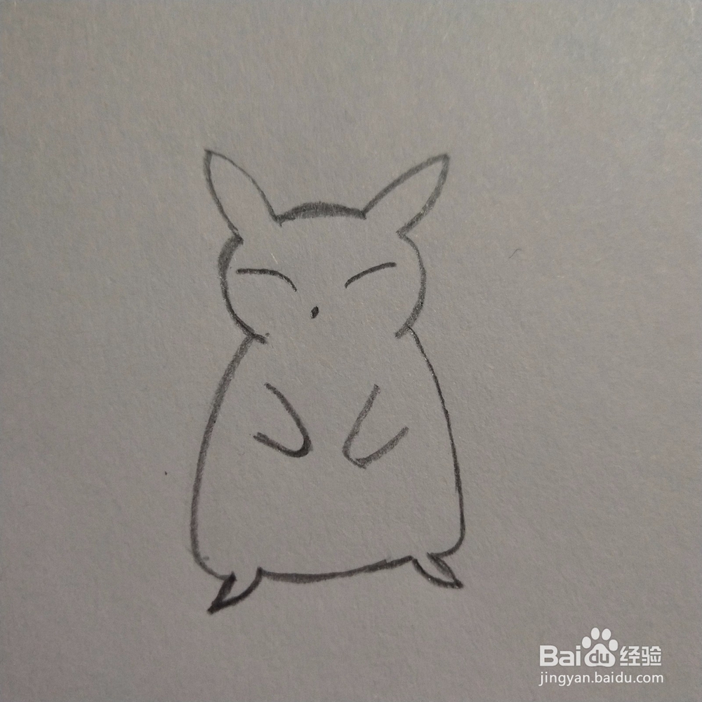 皮卡丘的简笔画怎么画