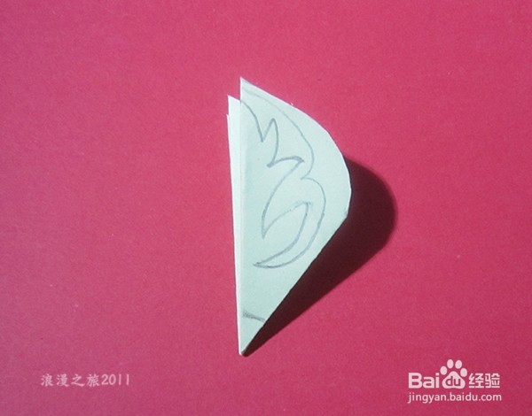 儿童趣味手工剪纸----五折窗花折剪方法四