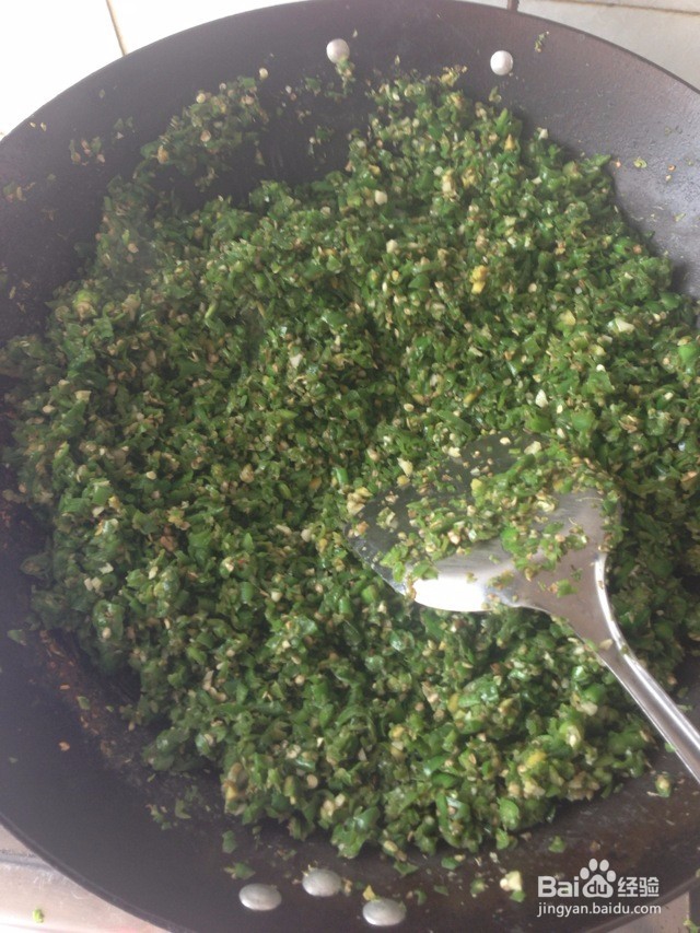 最好吃的青辣椒酱做法