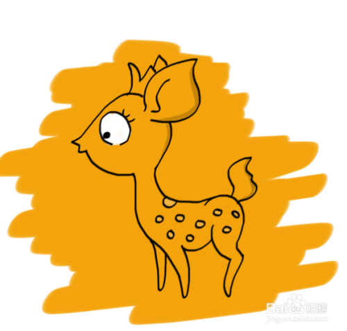 怎么画梅花鹿的简笔画