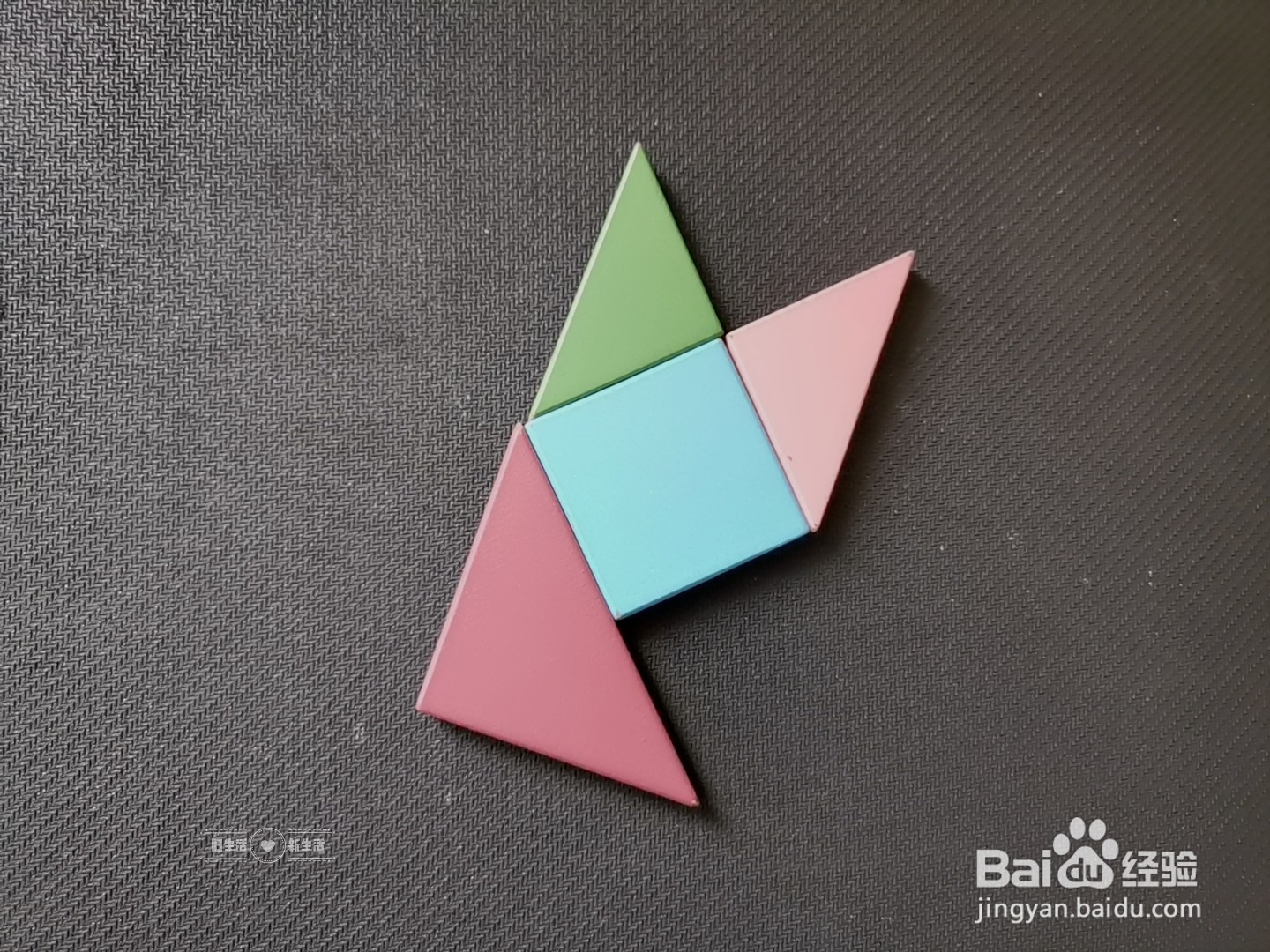 儿童益智七巧板 如何用七巧板拼一只猫(17)