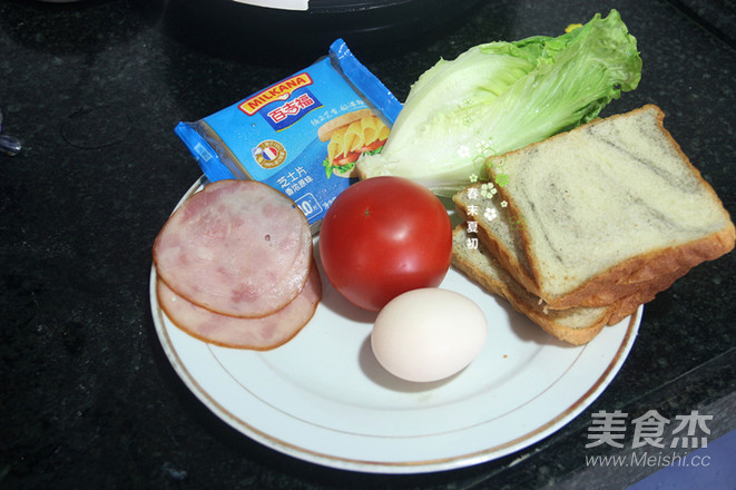 芝士黑芝麻三明治