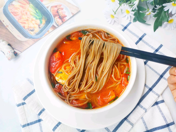 番茄鸡蛋荞麦面